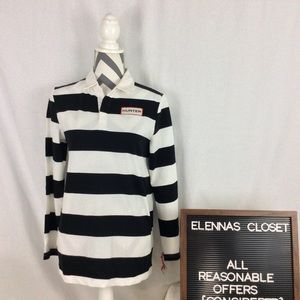Hunter Striped Polo Rugby Shirt NWT